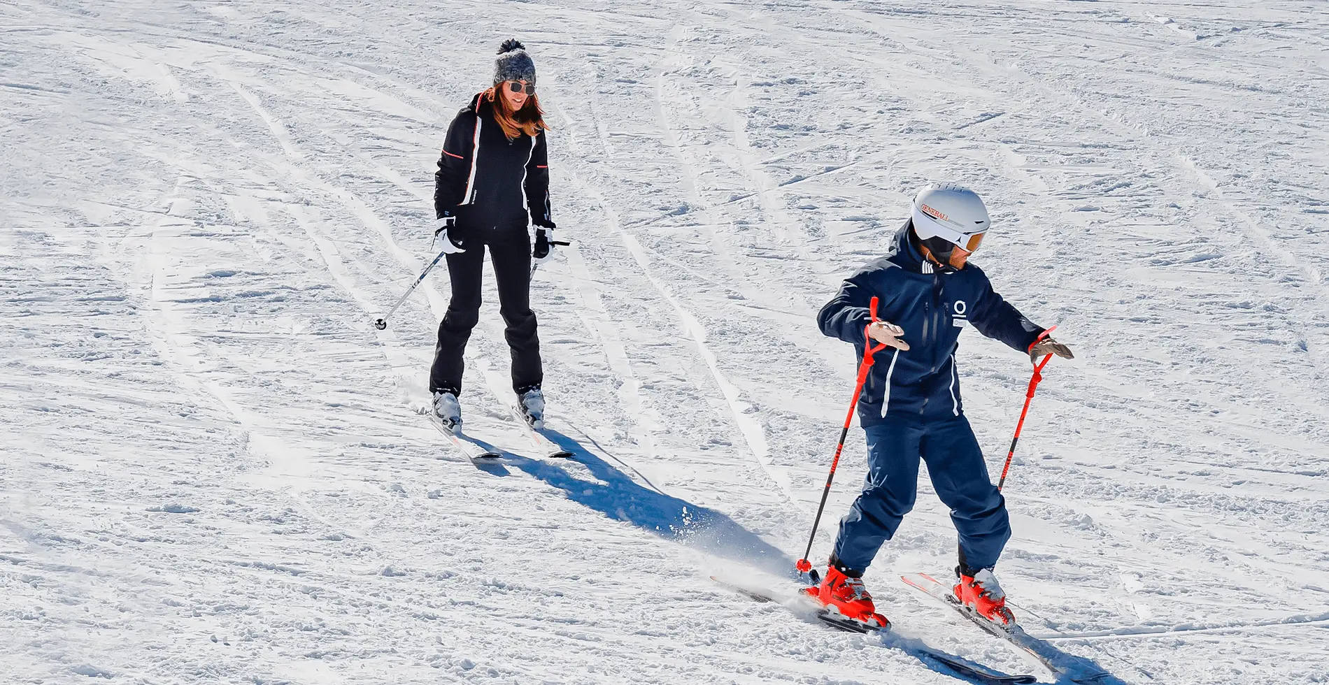 Imagen clases particulares esquí snowboard instructor alumna