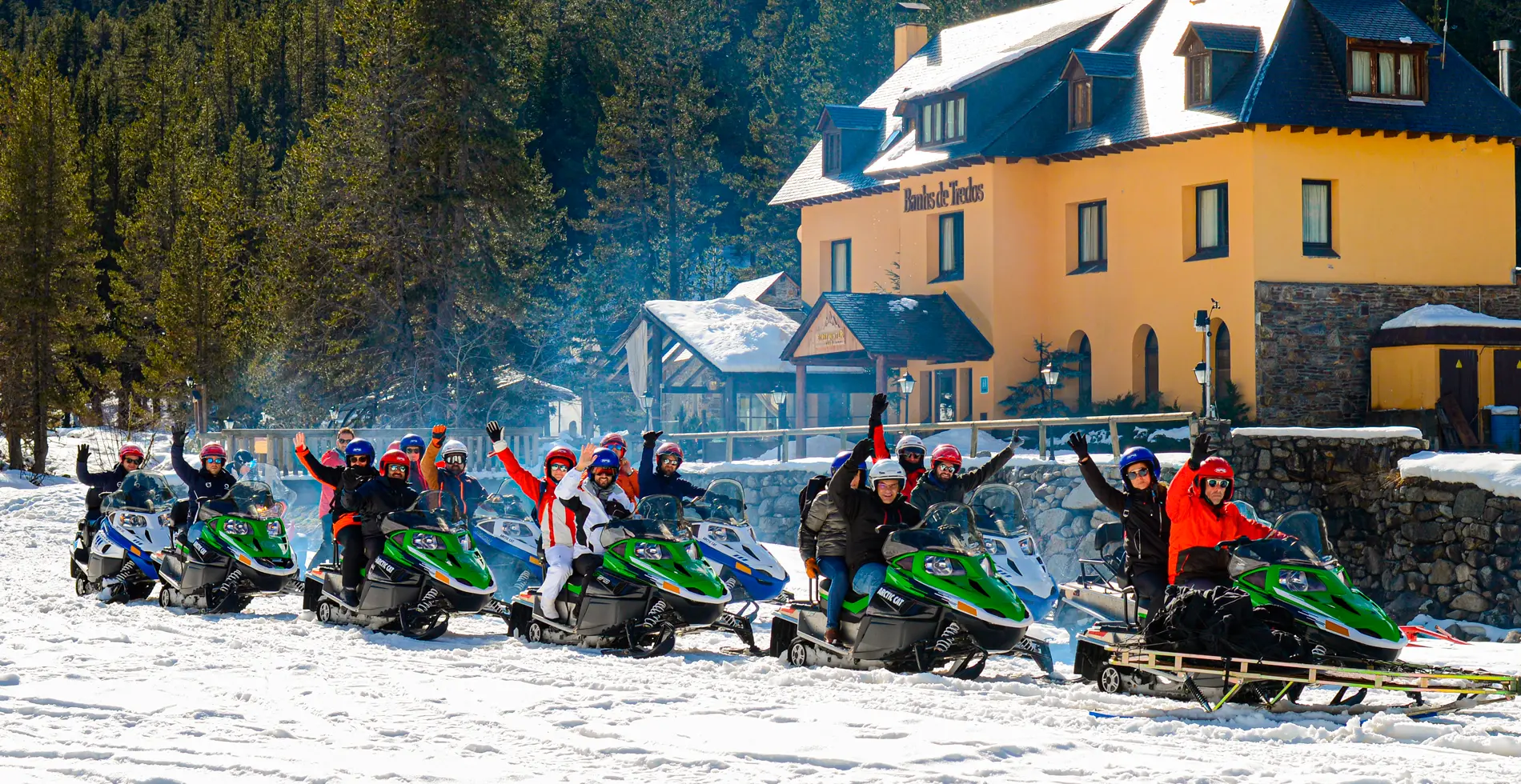 Imagen excursion motos nieve baqueira beret